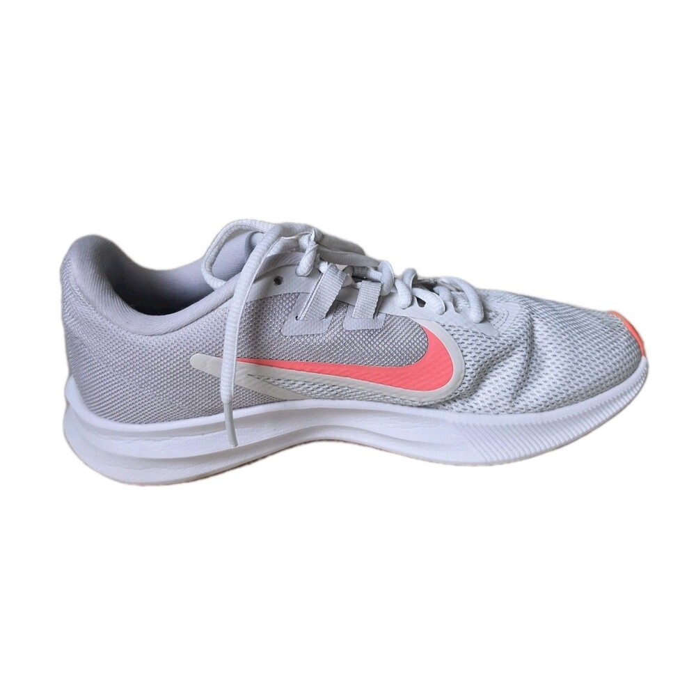 Nike Downshifter 9 Running Shoes Sneakers White Pink, Womens Size 7 - Picture 6 of 10